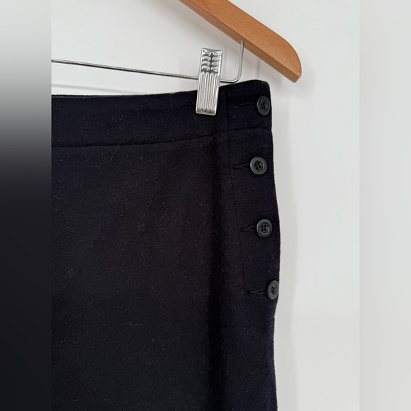 J.Crew Women's Wool Cashmere Side Button Bootcut Size 8 High Rise Trouser Pant - Picture 4 of 7